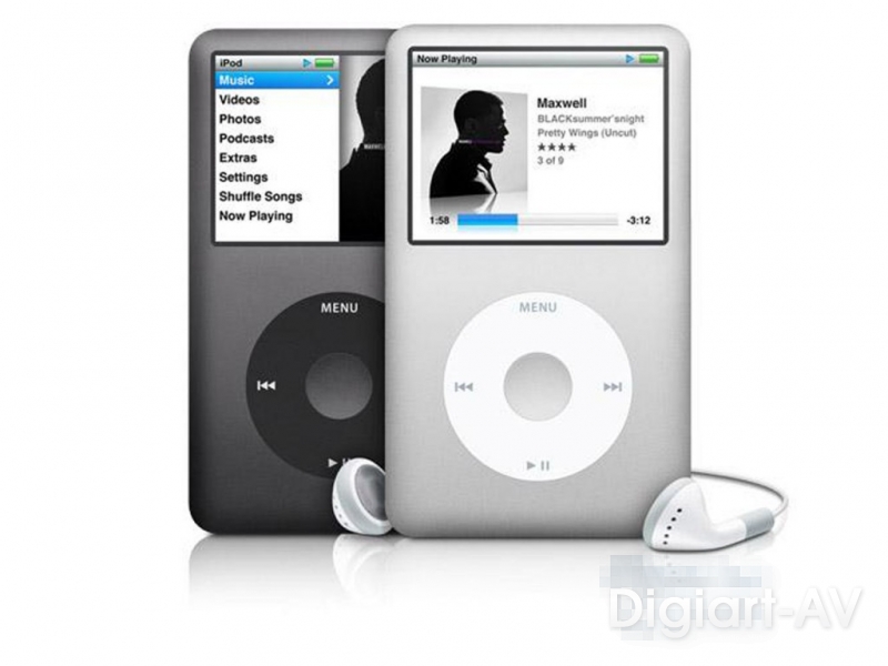 iPod Classic 160GB - Silver, Black